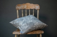 Owl & Fox natural linen cushion by Sam Wilson Studio
